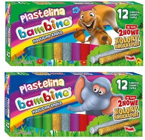 Plastelina Bambino. 12 kolorów - tantis.pl