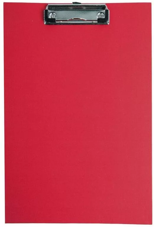 Deska A4 PVC z klipem. Czerwona - tantis.pl