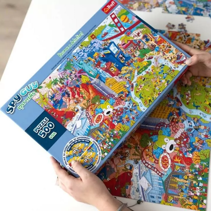 Puzzle 500. Spy Guy USA. Rodzina Treflików. 37480 - tantis.pl