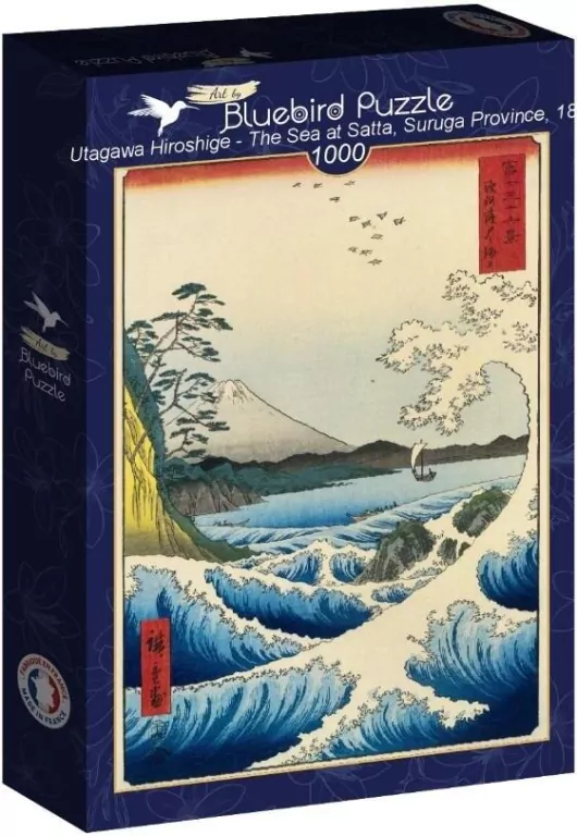 Puzzle 1000 Widok na morze w Satta, Hiroshige - tantis.pl