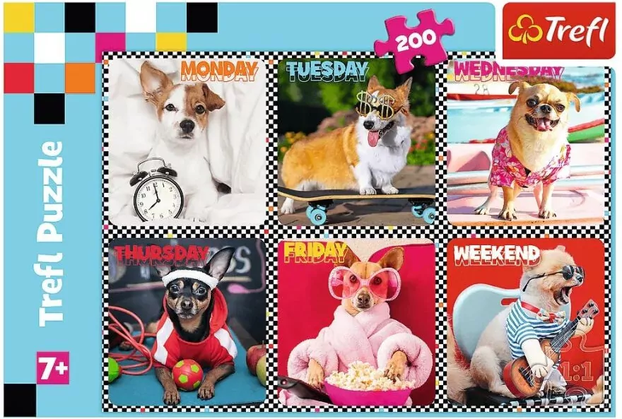 Puzzle 200. Wesołe psy - tantis.pl