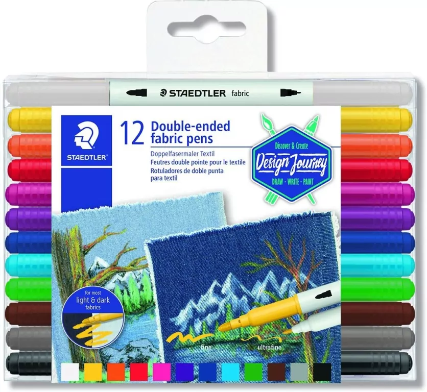 Staedtler. Flamastry dwustronne 12 kolorów - tantis.pl