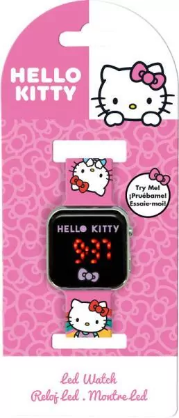Zegarek LED z kalendarzem Hello Kitty HK50201 - tantis.pl