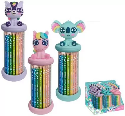 Zestaw 12 kredek Sweet Dreams z toperem 1 szt. mix kolorów KL11631 - tantis.pl