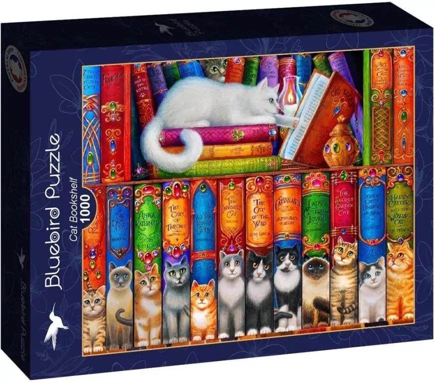 Puzzle 1000 Kocia biblioteka - tantis.pl
