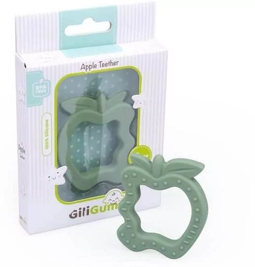 Gryzak dla dzieci silikonowy jabłko - tantis.pl