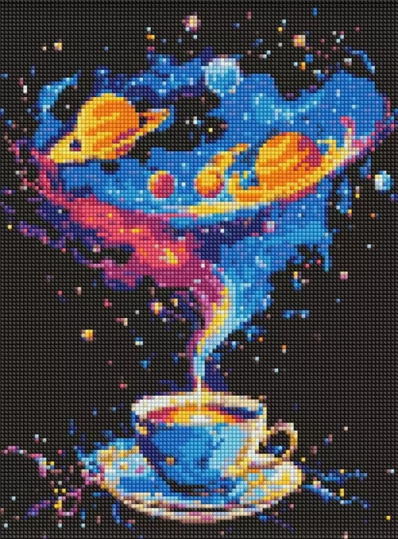 Diamentowa mozaika - Kosmiczny wir 30x40cm - tantis.pl