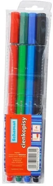 Cienkopisy 0,4mm 4 kolory - tantis.pl
