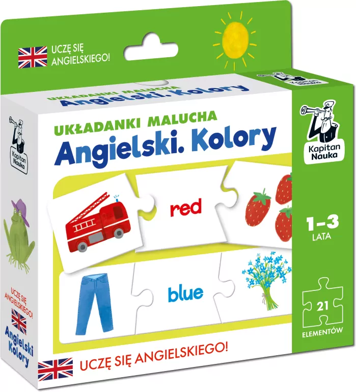 Angielski. Liczby. Układanki malucha. Kapitan Nauka - tantis.pl
