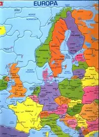 Larsen. Puzzle Maxi. Mapa polityczna Europy - tantis.pl