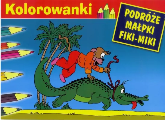 Kolorowanki Podróże Małpki Fiki-Miki