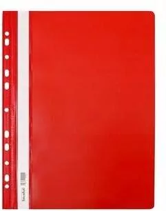 Skoroszyt PCV czerwony (10szt) - tantis.pl