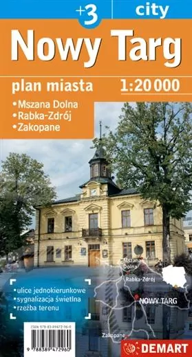 Nowy Targ/Zakopane plus 3 - plan miasta Demart - tantis.pl
