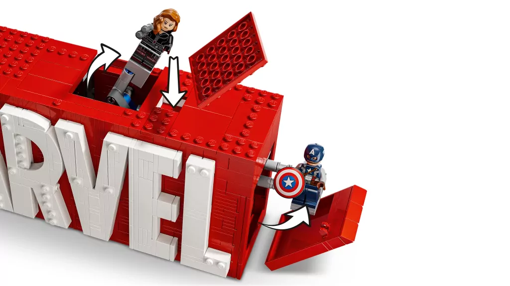 LEGO® SUPER HEROES 76313 Logo MARVEL z minifigurkami - tantis.pl