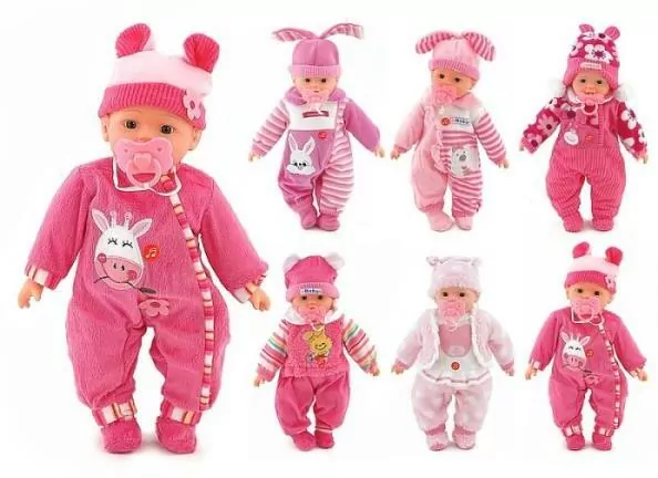 Lalka bobas 35cm z dźwiękiem. Mix - tantis.pl