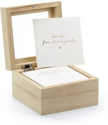 Księga gości pudełko na porady 9.5x9.5x6cm - tantis.pl