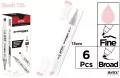 Marker Chromax z 2 końcówk. blush 136 (6szt) - tantis.pl
