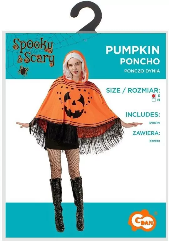 Ponczo dla dorosłych Dynia rozm.S - tantis.pl