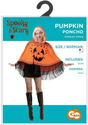 Ponczo dla dorosłych Dynia rozm.S
