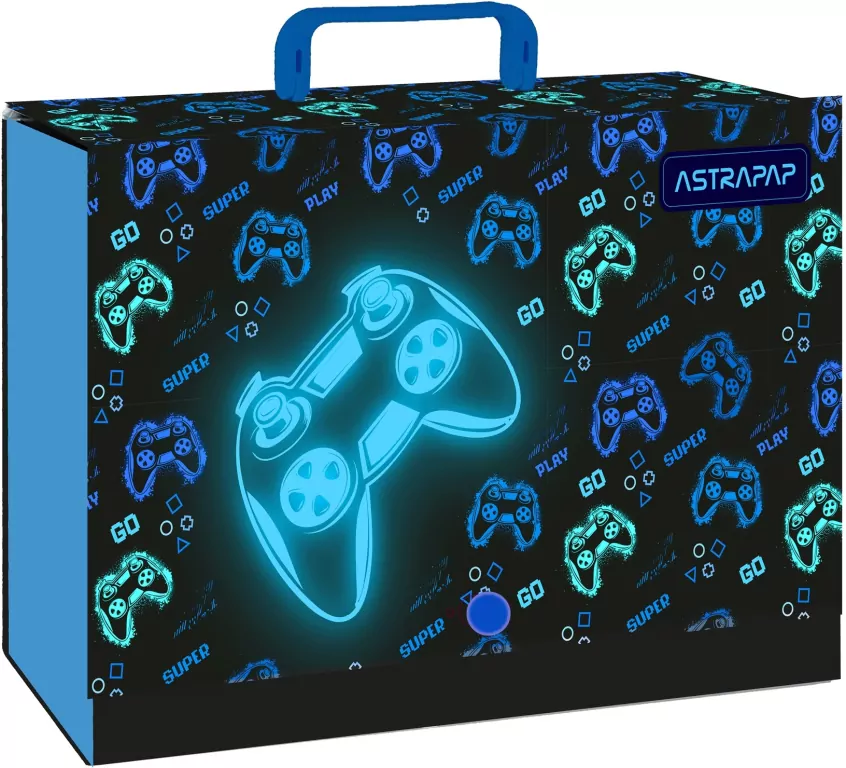 Teczka z rączką XL Go Playing 9cm Astrapap - tantis.pl