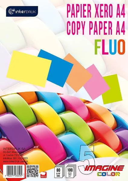 Papier ksero A4. 5 fluo kolorów - tantis.pl