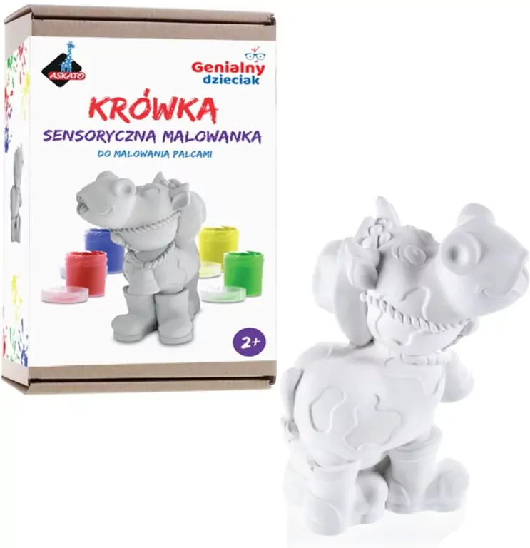 Malowanka sensoryczna Krówka. Genialny dzieciak - tantis.pl