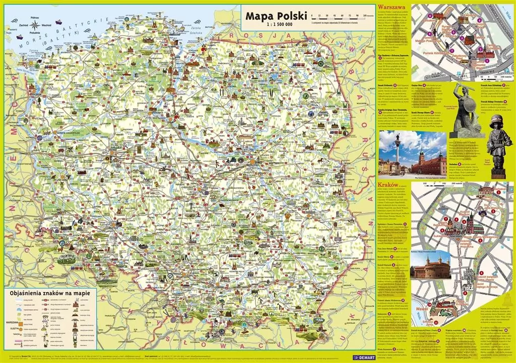 Plansza edukacyjna - Mapa Polski Junior - tantis.pl