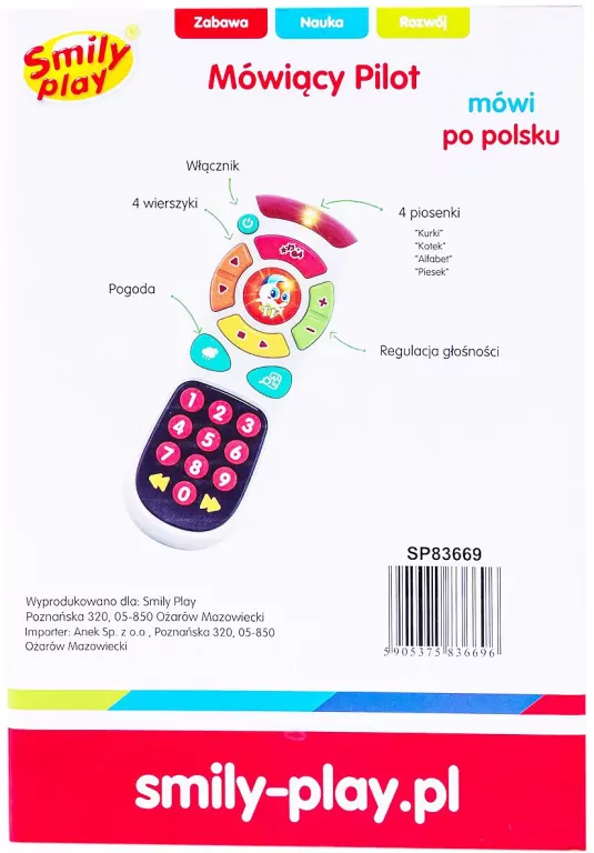 Pilot TV z muzyką i światłem - tantis.pl