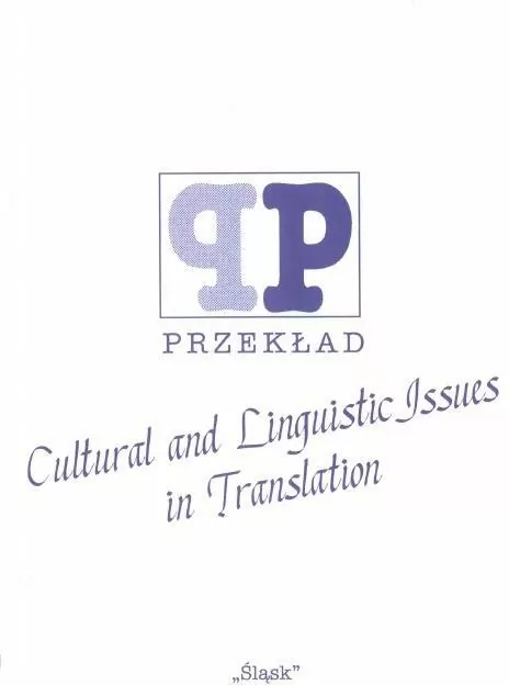 Cultural and Linguistic Jssues in Translation - tantis.pl