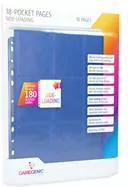 Koszulka do segregatora na 18 kart niebieska 10 sztuk