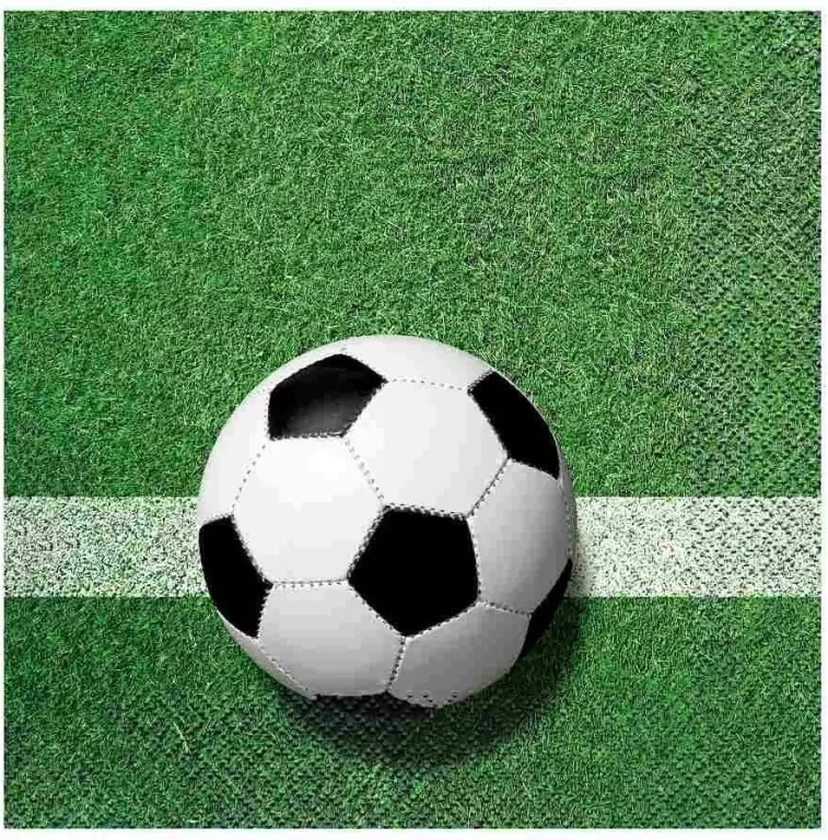 Serwetki papierowe Piłka nożna 33x33cm - tantis.pl