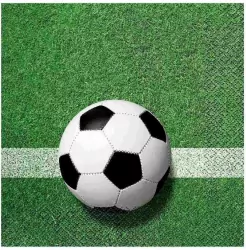 Serwetki papierowe Piłka nożna 33x33cm