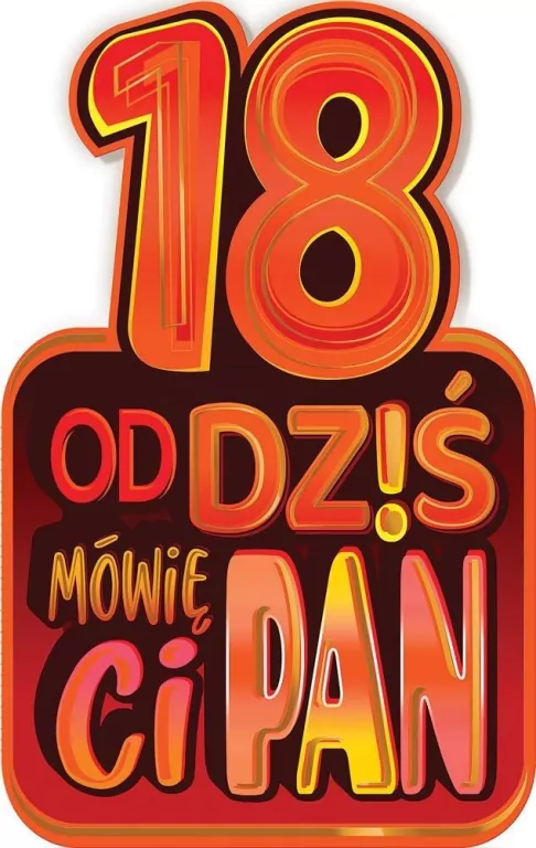 Kartka okolicznościowa Urodziny 18 - tantis.pl