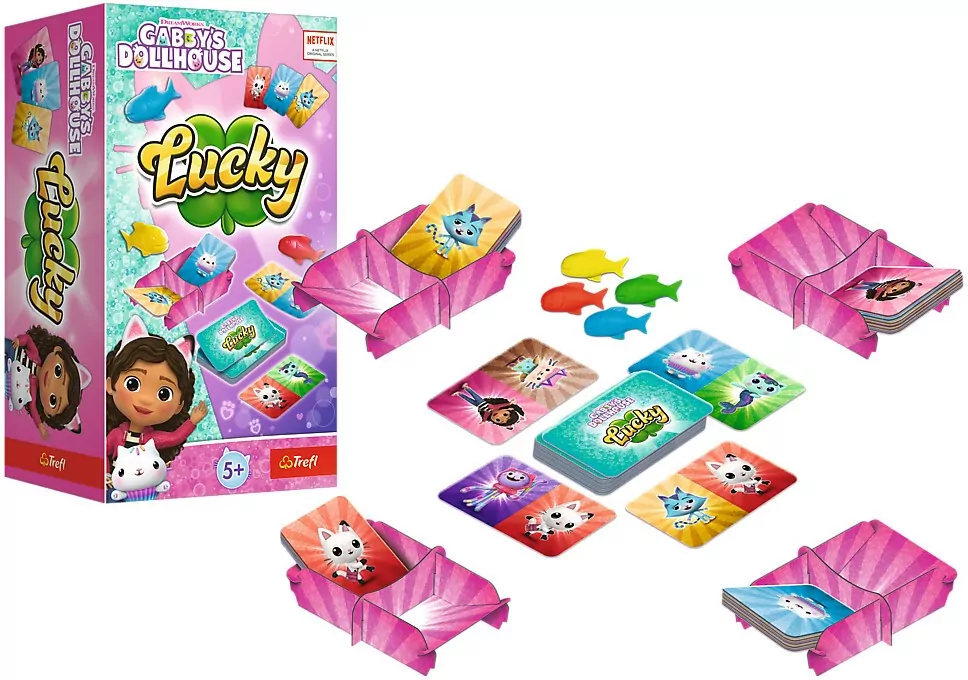 Gra planszowa Lucky Gabby's Dollhouse TREFL - tantis.pl