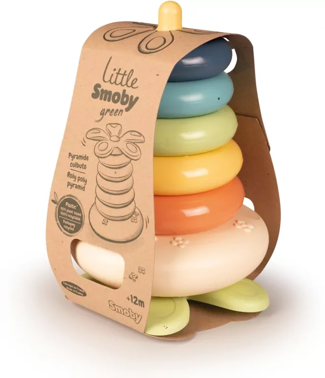 Piramida z krążków bioplastik - tantis.pl