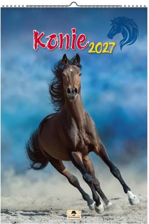 Kalendarz 2027 A3 ścienny wakacyjne konie - tantis.pl