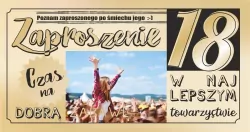 Zaproszenie. Urodziny 18