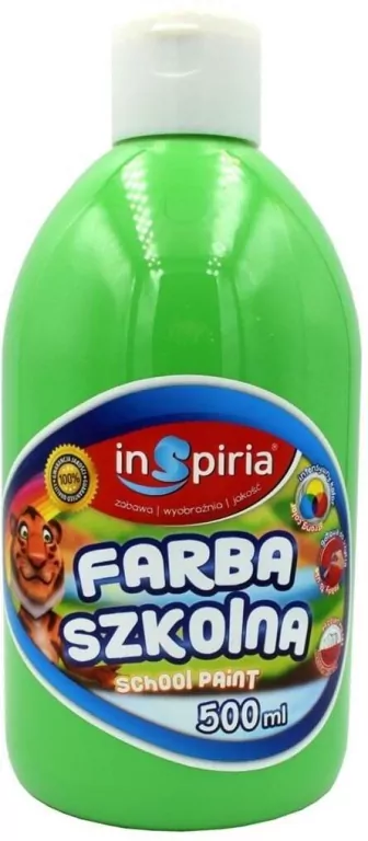 Farba szkolna zielona 500ml - tantis.pl