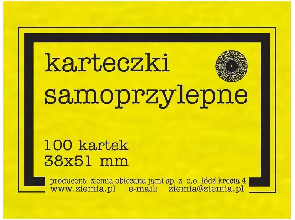 Karteczki samoprzylepne Fluo żółte - tantis.pl