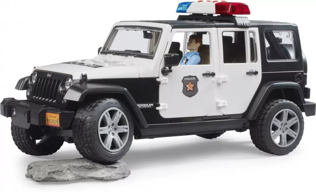 Bruder. Jeep Wrangler Unlimited Rubicon policyjny - tantis.pl