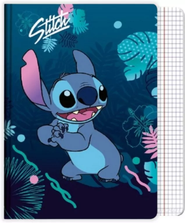 Zeszyt A5 32k kratka Disney Blue Stitch wzór 1 - tantis.pl