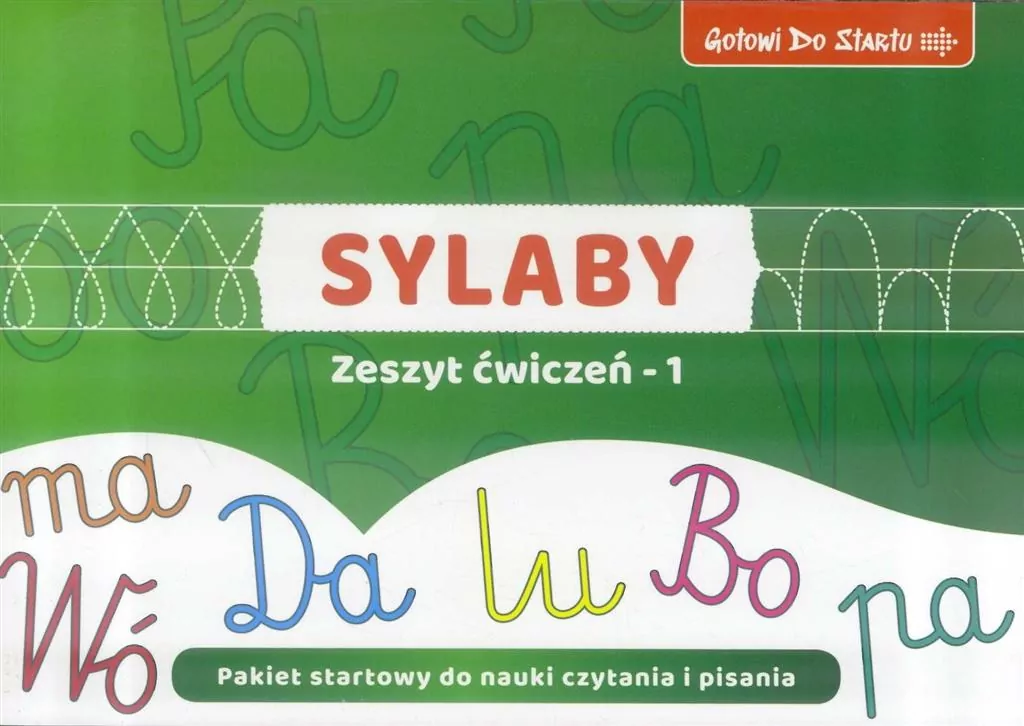 Sylaby. Zeszyt ćwiczeń 1. Pakiet startowy do nauki czytania i pisania - tantis.pl