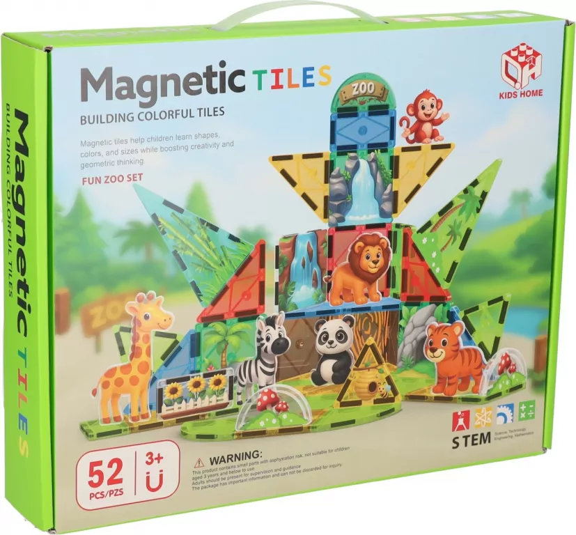 KLOCKI MAGNET ZOO 52EL 33X27X6 MC PUD 8 - tantis.pl