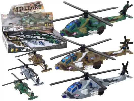 Helikopter wojskowy ze światłem i dźwiękiem MIX