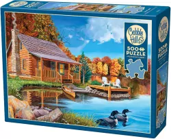 Puzzle 500. Dom nad jeziorem