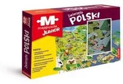 Mappuzzle Junior. Zwierzęta Polski - tantis.pl