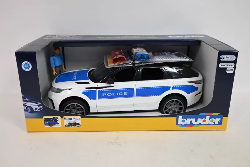 BRUDER Range Rover Velar policja+figurka 02890 - tantis.pl