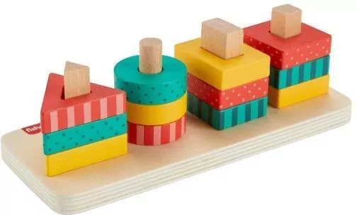 Fisher Price. Drewniany sorter kształtów - tantis.pl
