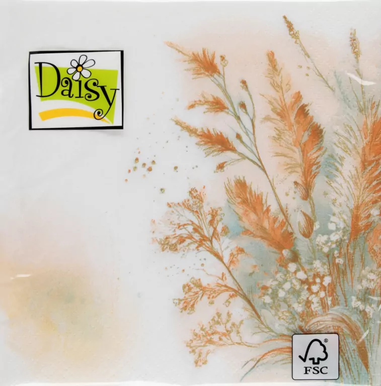 SERWETKA PAP 3W 330X330 TRAWY DAISY PM OP - tantis.pl