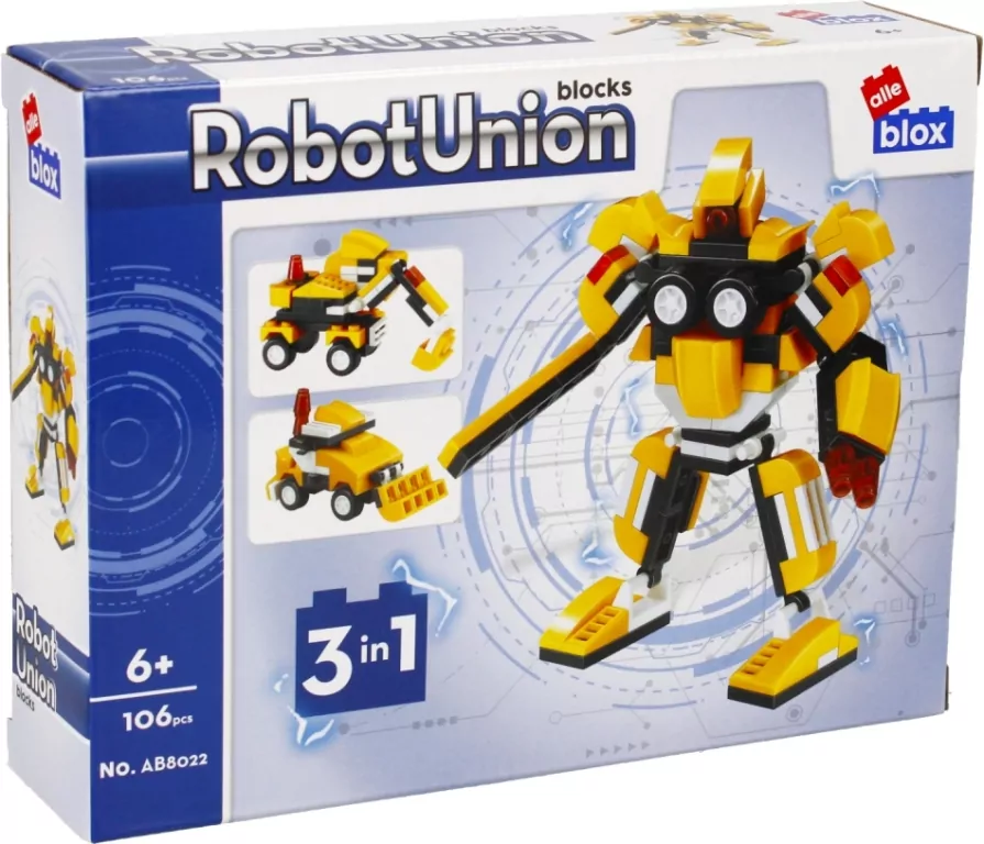 Alleblox. Klocki konstrukcyjne. Robot, 106 elementów - tantis.pl